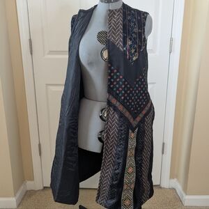 Bohemian Embroidered Tunic Coat